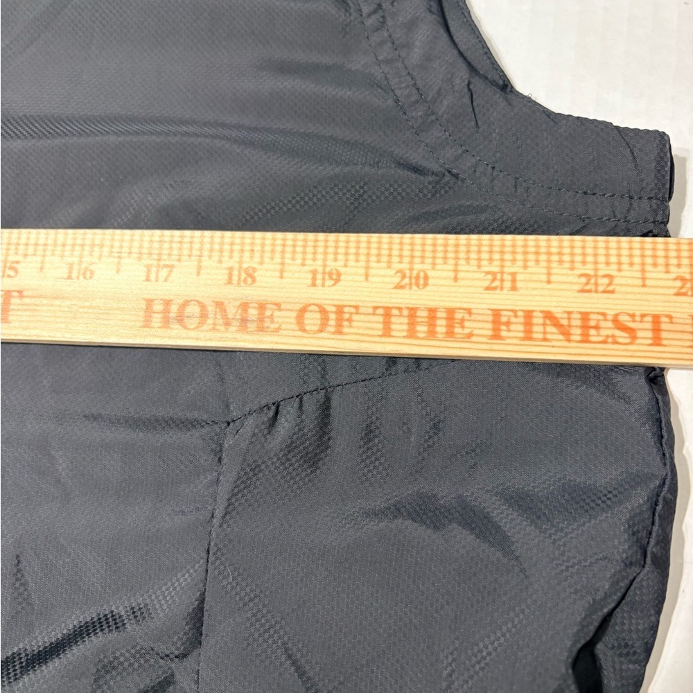 Men's Adidas 1/4 Zip Golf Black Wind Vest. Side Zip Pockets. M - Picture 10 of 12